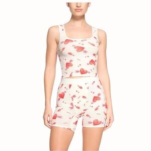 SKIMS Cotton Rib Tank – Valentine’s Day Collection ❤️‍🔥 (Heart & Arrow Print)